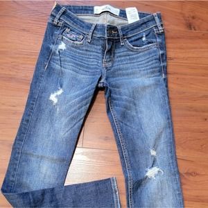 Hollister distressed jeans sz 24x31